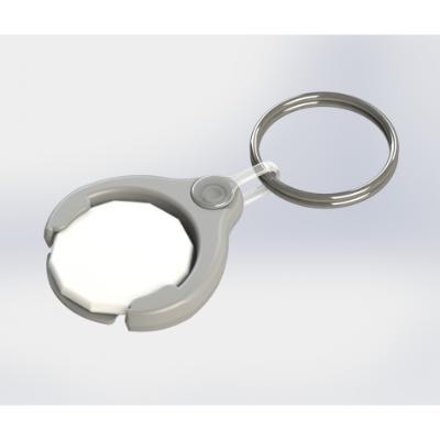 Recycled Pop Coin Lite Trolley Keyring