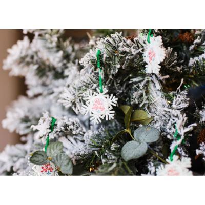 Recycled Christmas dECOration Snowflake
