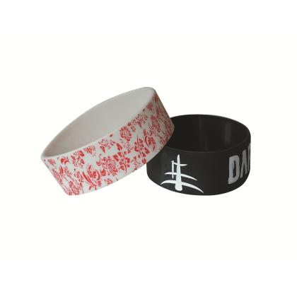1 Inch Printed Silicone Wristband