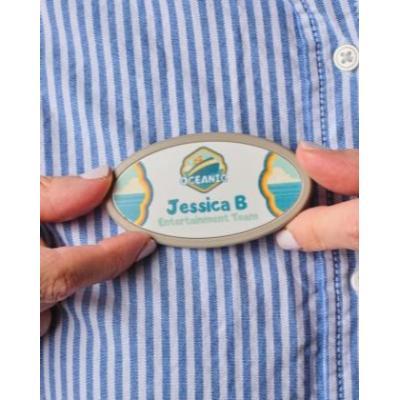 Always Recycled Select Name Badge - Oval - Combo Clip