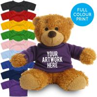 Printed 17cm Anne bear - Purple t-shirt