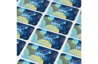 Vinyl Sticker Rectangle 100x30mm