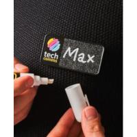 Always Recycled Chalkboard Name Badge – Rectangular Right Window - Safety Pin