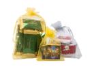 CHRISTMAS ORGANZA GIFT BAGS WITH CHOCOLATES OR SWEETS, ECO-friendly