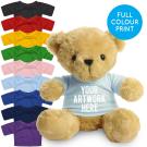 Printed 19cm Victoria bear - Baby Blue t-shirt