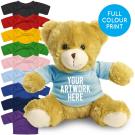 Printed 25cm Elizabeth bear - Baby Blue t-shirt