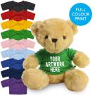 Printed 19cm Victoria bear - Green t-shirt