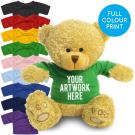 Printed Golden 22cm Edward bear - Green t-shirt