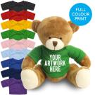 Printed 20cm Richard Bear - Green t-shirt
