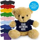 Printed 19cm Victoria bear - Navy Blue t-shirt