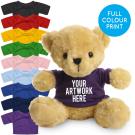Printed 19cm Victoria bear - Purple t-shirt