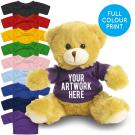 Printed 20cm Elizabeth bear - Purple t-shirt