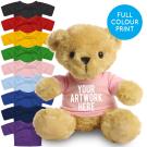 Printed 19cm Victoria bear - Baby Pink t-shirt