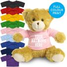 Printed 25cm Elizabeth bear - Baby Pink t-shirt