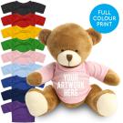 Printed 20cm Richard Bear - Baby Pink t-shirt