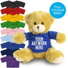 Printed 20cm Elizabeth bear - Royal Blue t-shirt