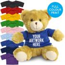 Printed 25cm Elizabeth bear - Royal Blue t-shirt