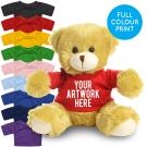 Printed 20cm Elizabeth bear - Red t-shirt