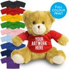 Printed 25cm Elizabeth bear - Red t-shirt