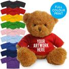 Printed Golden 18cm James bear - Red t-shirt
