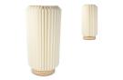 Coollux foldable paper LED lamp Aurora Tall on wooden base, 32cm