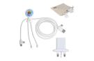 2090 - Xoopar Mr Bio Long Charging Cable   UK Plug Adapter