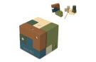 InSideOut Wooden Cube think iq puzzle