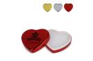 Flat metallic Heart shape lipbalm