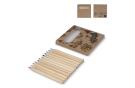 12 colouring pencils in kraft box