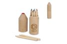 Premium wooden colouring pencil set
