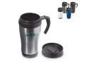 Double walled coffee mug metal 350ml