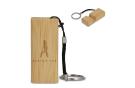 Bamboo phone holder keychain