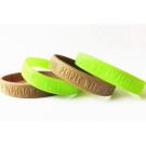 Embossed Silicone Wristband.