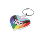 Recycled PRIDE Heart Shaped Keyring