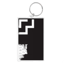 Recycled 80 x 50mm Rectangle Keyring