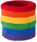 Rainbow Wrist Sweatband