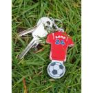 Recycled Shirt Shaped Trolley Stick Keyring