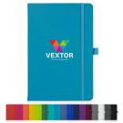 Watson A5 Budget Lined Soft Touch PU Notebooks in Teal