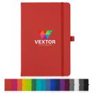 Watson A5 Budget Lined Soft Touch PU Notebooks in Red