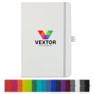 Watson A5 Budget Lined Soft Touch PU Notebooks in White