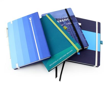 Designer A5 Casebound Notebook with Elastic Strap & Pen Loop