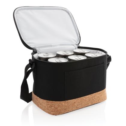 Two tone cooler bag with cork detail