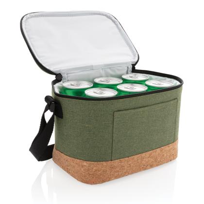 Two tone cooler bag with cork detail