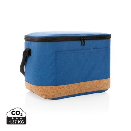 Impact AWARE™ XL RPET two tone cooler bag with cork detail