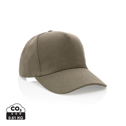 Impact 5panel 280gr Recycled cotton cap with AWARE&trade; tracer