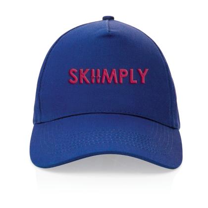 Impact 5 panel 190gr Recycled cotton cap with AWARE&trade; tracer