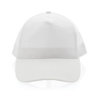 Impact AWARE™ Brushed rcotton 5 panel trucker cap 190gr