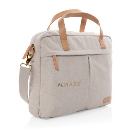Impact AWARE™ 16 oz. recycled canvas laptop bag