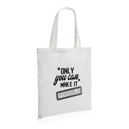 Impact AWARE&trade; Recycled cotton tote 145g