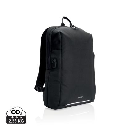 Swiss Peak AWARE&trade; RFID and USB A laptop backpack